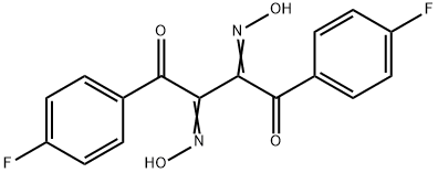 1,4-Bis(4-fluorophenyl)-2,3-bis(hydroxyimino)-1,4-butanedione structure