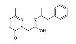 N-(α-Methylphenethyl)-3-methyl-6-oxo-1(6H)-pyridazineacetamide Structure