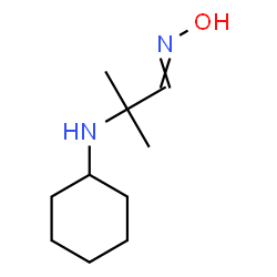 2-(Cyclohexylamino)-2-methylpropanal oxime structure