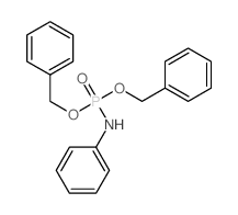 N-bis(phenylmethoxy)phosphorylaniline Structure