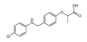 2-[4-[(4-chloroanilino)methyl]phenoxy]propanoic acid结构式