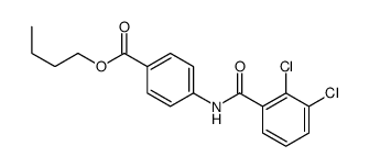 butyl 4-[(2,3-dichlorobenzoyl)amino]benzoate结构式