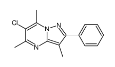 6-chloro-3,5,7-trimethyl-2-phenylpyrazolo[1,5-a]pyrimidine Structure