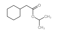 Cyclohexaneacetic acid, 1-methylethyl ester structure