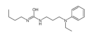 1-butyl-3-[3-(N-ethylanilino)propyl]urea Structure