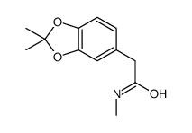 2-(2,2-dimethyl-1,3-benzodioxol-5-yl)-N-methylacetamide Structure