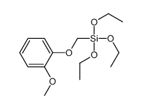 triethoxy-[(2-methoxyphenoxy)methyl]silane结构式