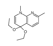 4,4-diethoxy-1,7-dimethyl-1,8-naphthyridine结构式