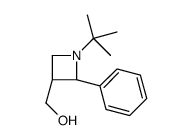 [(2R,3R)-1-tert-butyl-2-phenylazetidin-3-yl]methanol Structure