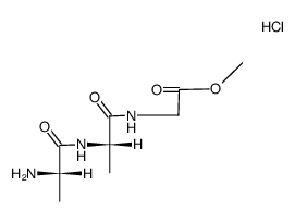 (-) H-Ala-Ala-Gly-OMe*HCl结构式