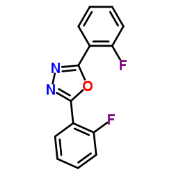 2,5-Bis(2-fluorophenyl)-1,3,4-oxadiazole Structure