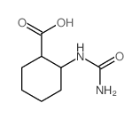 2-(carbamoylamino)cyclohexane-1-carboxylic acid结构式