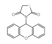 2,4-Thiazolidinedione,3-(9H-xanthen-9-yl)-结构式