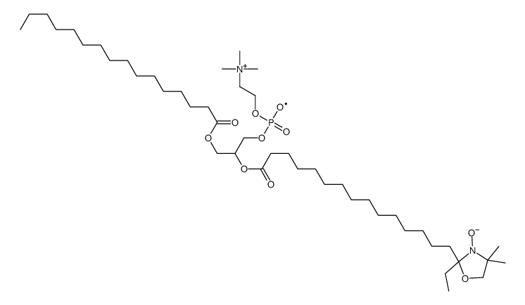 1-palmitoyl-2-(16-doxystearoyl)phosphatidylcholine Structure