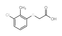 2-[(3-氯-2-甲基苯基)硫代]乙酸结构式