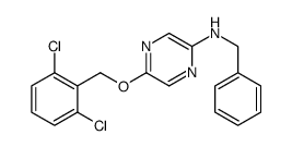 N-benzyl-5-[(2,6-dichlorophenyl)methoxy]pyrazin-2-amine Structure