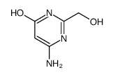 4(1H)-Pyrimidinone, 6-amino-2-(hydroxymethyl)- (9CI)结构式