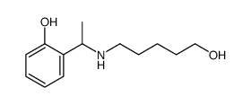 2-[1-(5-hydroxypentylamino)ethyl]phenol Structure