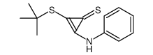 2-anilino-3-tert-butylsulfanylcycloprop-2-ene-1-thione Structure