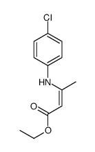 ethyl 3-(4-chloroanilino)but-2-enoate Structure