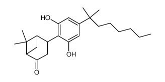 4-(2,6-dihydroxy-4-[1',1'-dimethylheptyl]phenyl)-6,6-dimethylbicyclo[3.1.1]heptan-2-one结构式