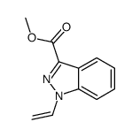 methyl 1-ethenylindazole-3-carboxylate结构式