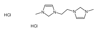 3-methyl-1-[2-(3-methyl-1,2-dihydroimidazol-1-ium-1-yl)ethyl]-1,2-dihydroimidazol-1-ium,dichloride结构式