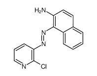 1-[(2-chloropyridin-3-yl)diazenyl]naphthalen-2-amine Structure