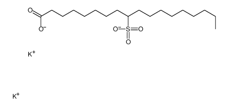 9(or 10)-sulphooctadecanoic acid, potassium salt structure