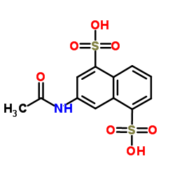 3-(acetylamino)naphthalene-1,5-disulphonic acid结构式