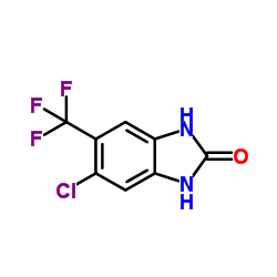 5-chloro-6-trifluoromethyl-1,3-dihydro-benzoimidazl-2-one结构式