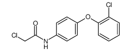 2-chloro-N-[4-(2-chloro-phenoxy)-phenyl]-acetamide结构式