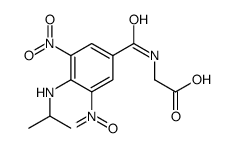 2-[[3,5-dinitro-4-(propan-2-ylamino)benzoyl]amino]acetic acid结构式