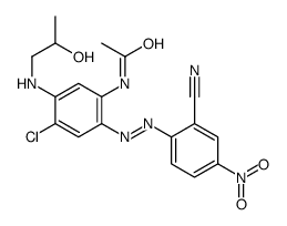 N-[4-chloro-2-[(2-cyano-4-nitrophenyl)azo]-5-[(2-hydroxypropyl)amino]phenyl]acetamide picture