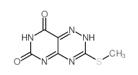 3-methylsulfanyl-2,4,5,8,10-pentazabicyclo[4.4.0]deca-2,4,11-triene-7,9-dione结构式