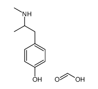 formic acid, compound with 4-[2-(methylamino)propyl]phenol (1:1) Structure