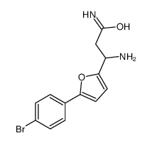 3-AMINO-3-[5-(4-BROMOPHENYL)-FURAN-2-YL]-PROPIONIC ACID AMIDE Structure