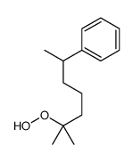 (6-hydroperoxy-6-methylheptan-2-yl)benzene Structure