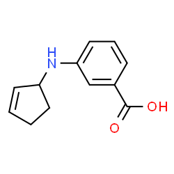 Benzoic acid, 3-(2-cyclopenten-1-ylamino)- (9CI)结构式