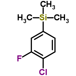 1-(TRIMETHYLSILYL)-4-CHLORO-3-FLUOROBENZENE Structure