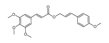 3-(4-methoxyphenyl)propenyl 3-(3,4,5-trimethoxyphenyl)allylate Structure