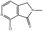 4-chloro-1,2-dihydro-2-methyl-3h-pyrrolo[3,4-c]pyridin-3-one structure