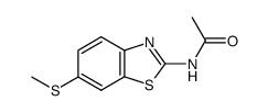 N-(6-methylsulfanyl-benzothiazol-2-yl)-acetamide结构式