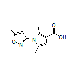 2,5-二甲基-1-(5-甲基-3-异噁唑基)-1H-吡咯-3-甲酸结构式