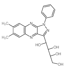 1-(6,7-dimethyl-1-phenylpyrazolo[4,3-b]quinoxalin-3-yl)butane-1,2,3,4-tetrol Structure