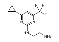 1,2-Ethanediamine, N1-[4-cyclopropyl-6-(trifluoromethyl)-2-pyrimidinyl] structure