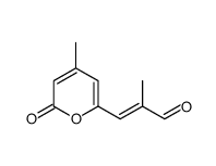 (E)-2-METHYL-3-(4-METHYL-2-OXO-2H-PYRAN-6-YL)PROPENAL Structure