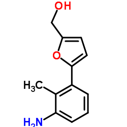 [5-(3-Amino-2-methylphenyl)-2-furyl]methanol Structure