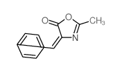 2-甲基-4-(苯基亚甲基)噁唑-5(4h)-酮结构式