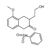 1-Benzenesulfonyl-3-(2-hydroxy-ethyl)-5-methoxy-3,4-dihydro-1H-naphthalen-2-one结构式